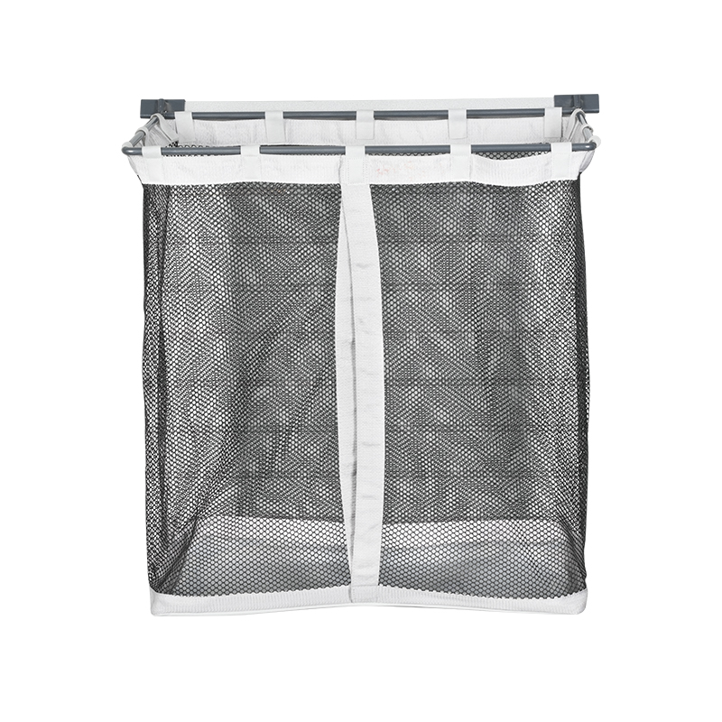Soporte combinado de almacenamiento con bolsa de red grande para panel ranurado